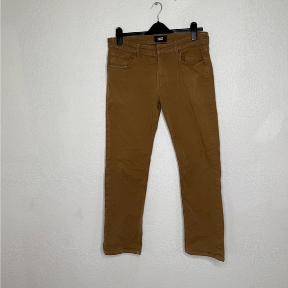 Woman’s PAIGE Tan Casual Pants Size 32 - Picture 1 of 9